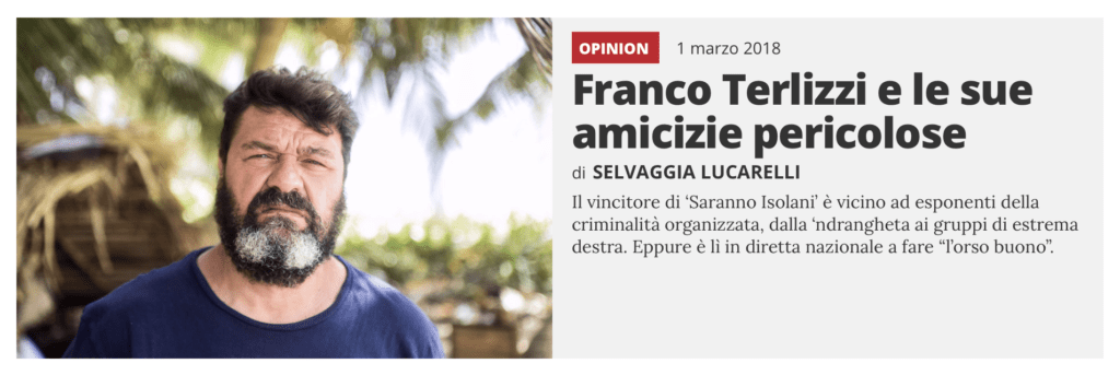 Selvaggia Lucarelli Franco Terlizzi